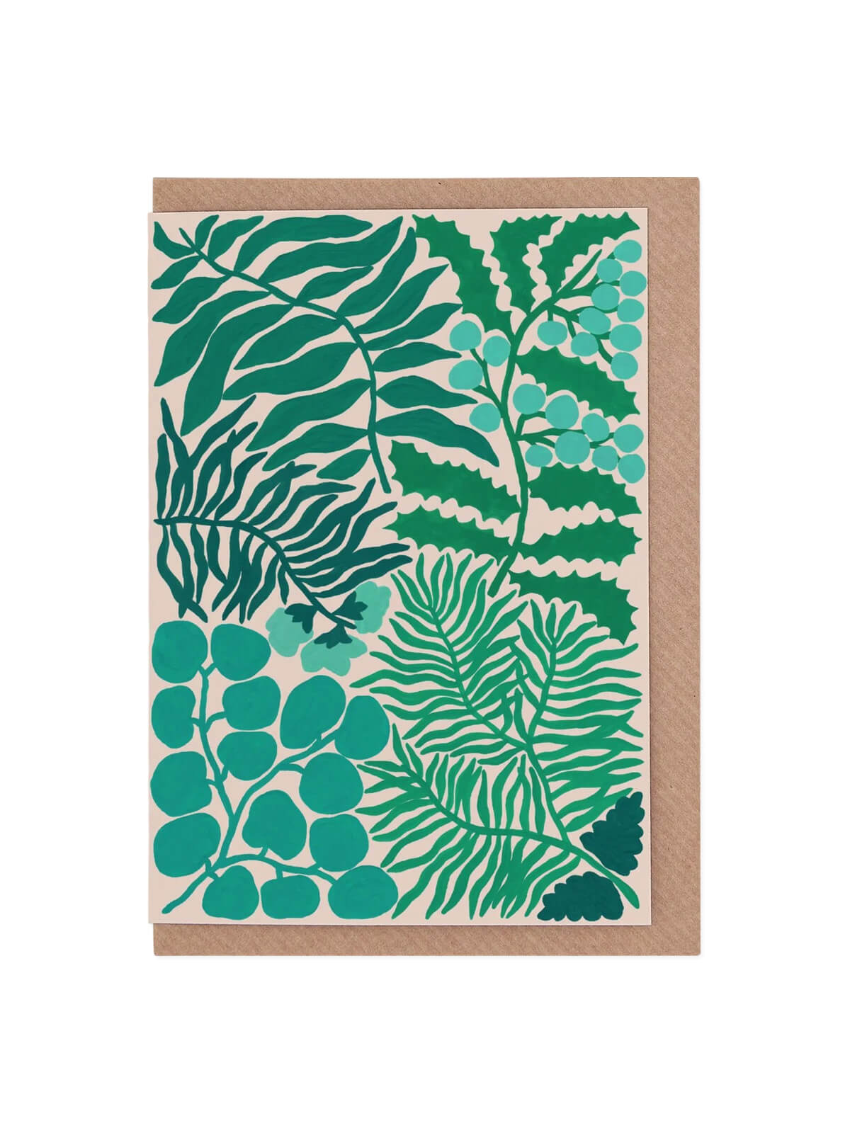 Christmas greenery card