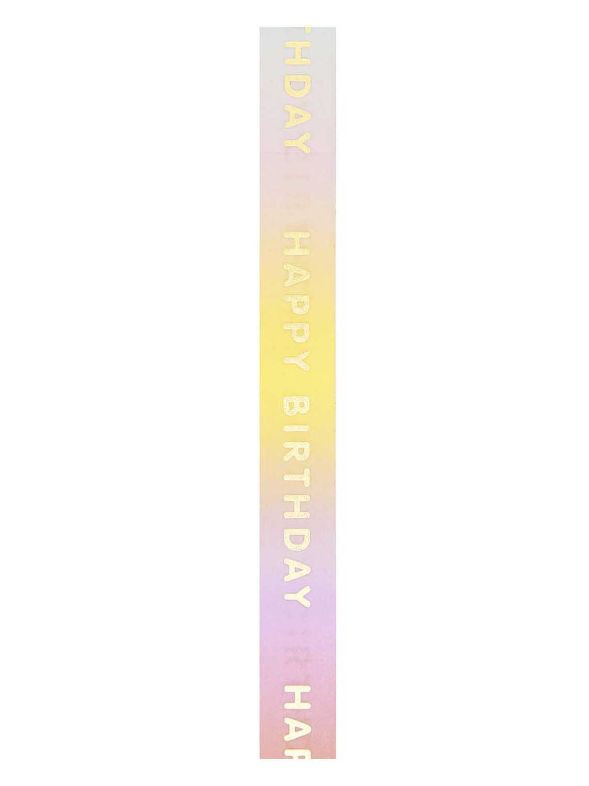 Happy birthday rainbow washi tape