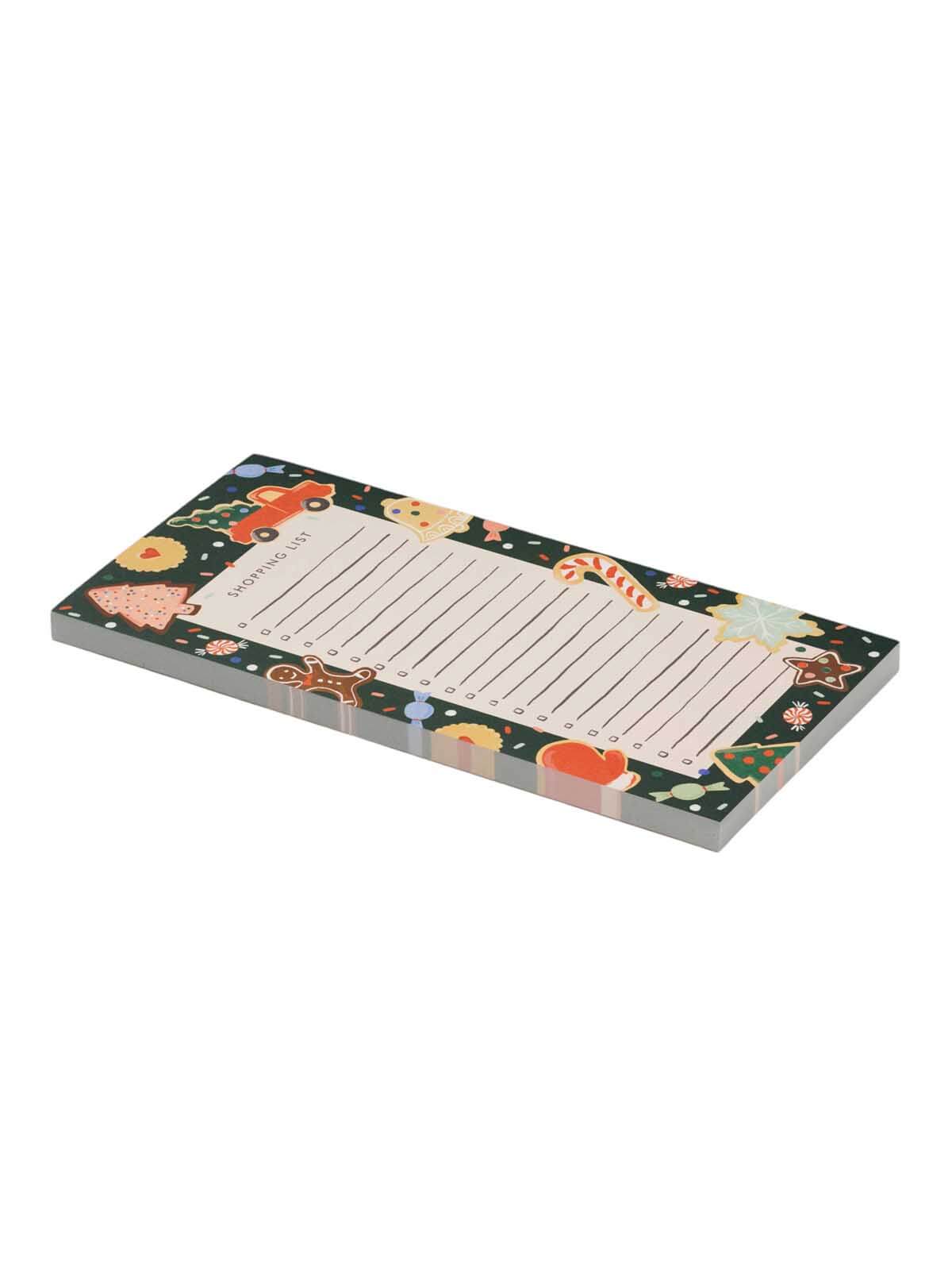 Rifle Paper Co Christmas cookies shopping pad