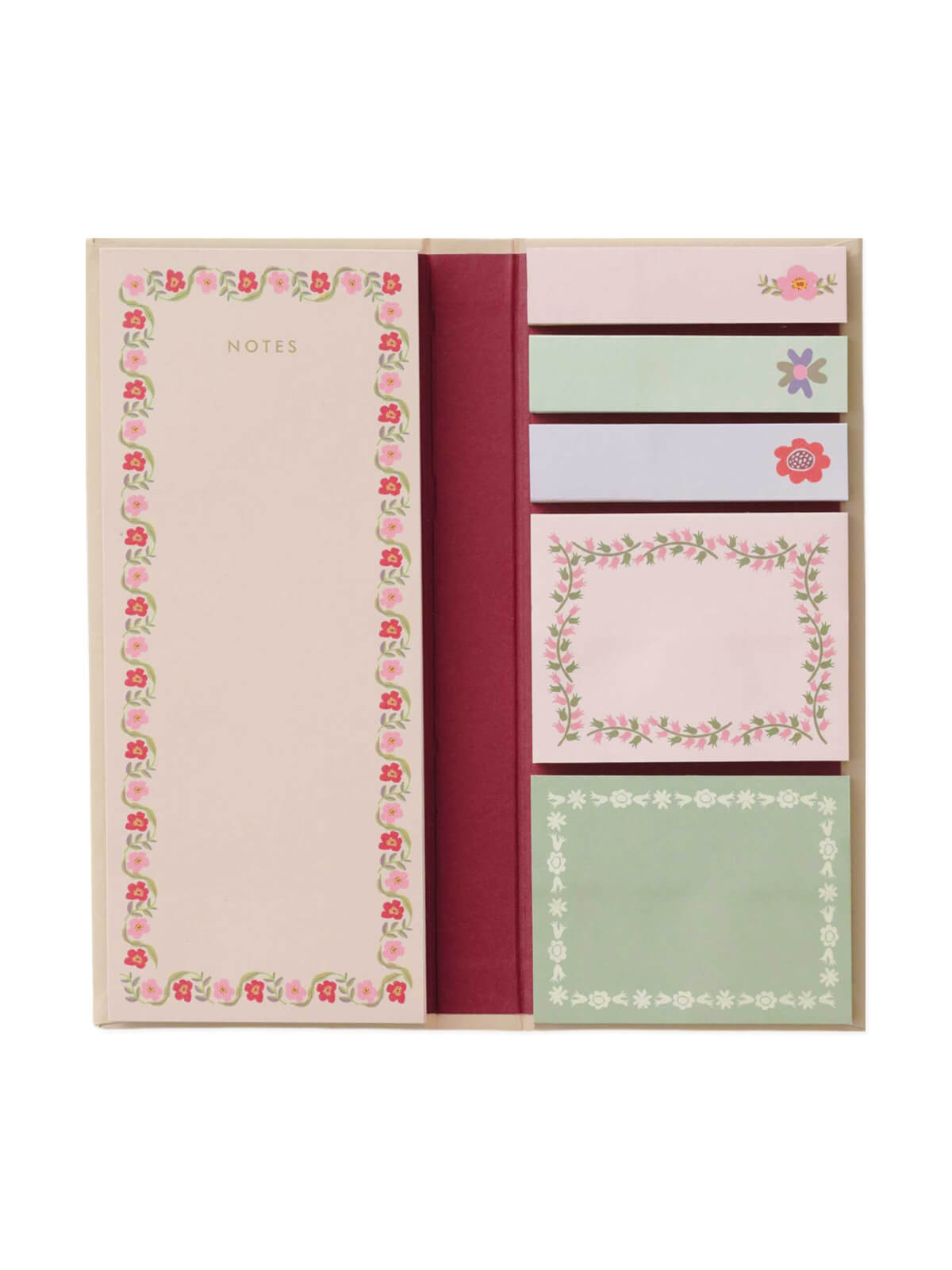 Rifle Paper Co Delphine sticky notes folio
