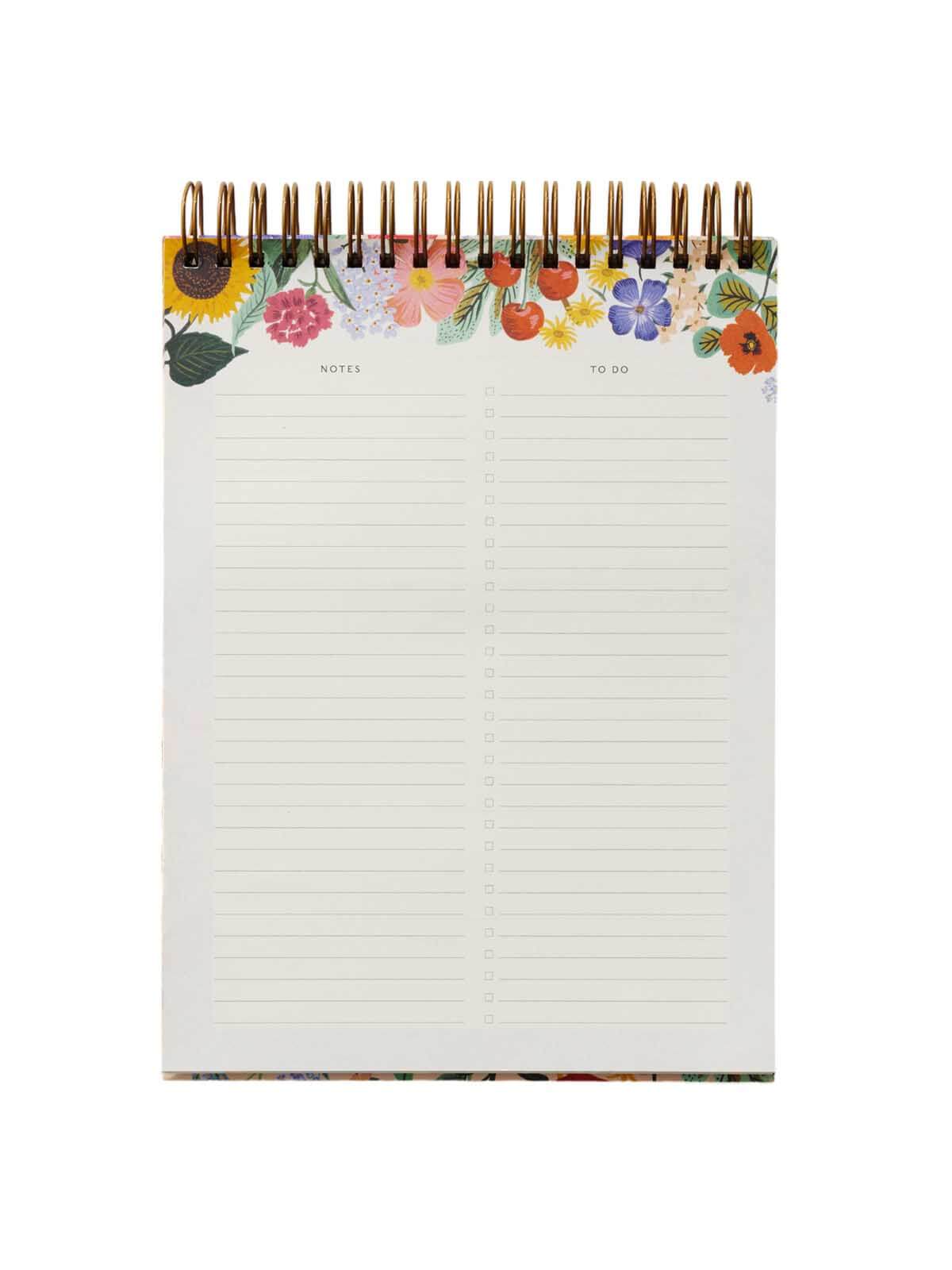 Rifle Paper Co blossom weekly desktop planner