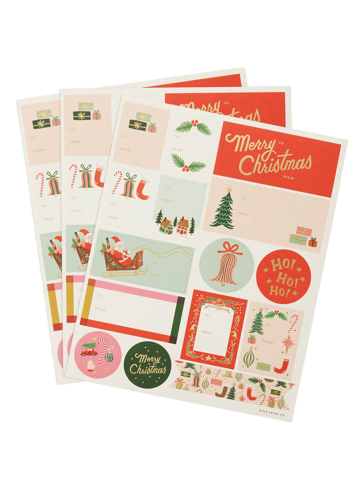 Rifle Paper Co Deck the Halls stickers