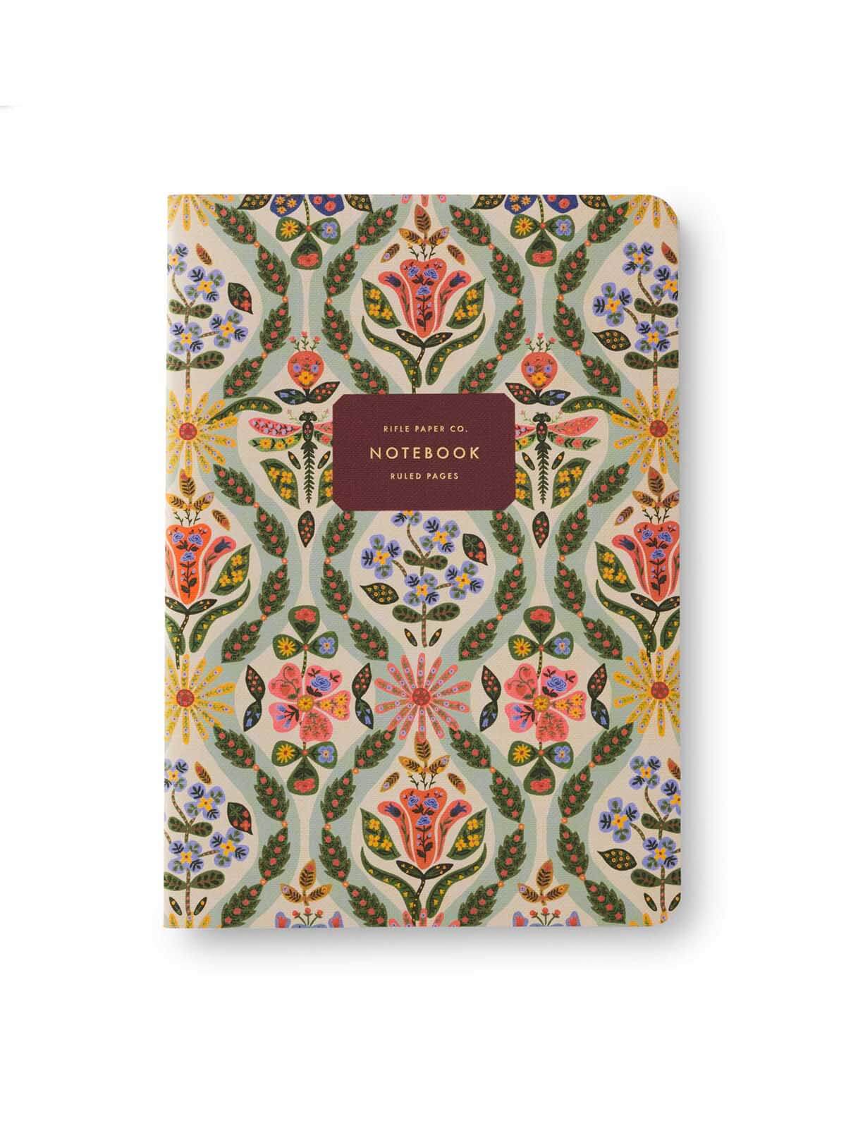 Rifle Paper Co Posy stitched notebooks