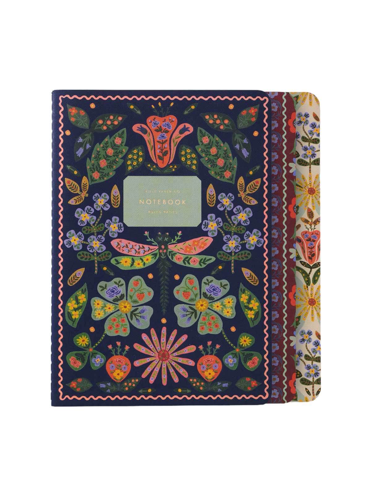 Rifle Paper Co Posy stitched notebooks