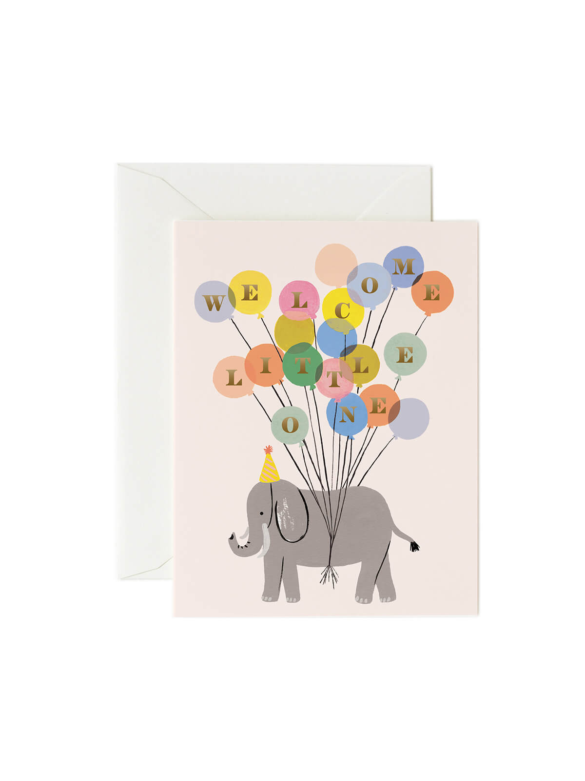 Rifle Paper Co elephant welcome little one card