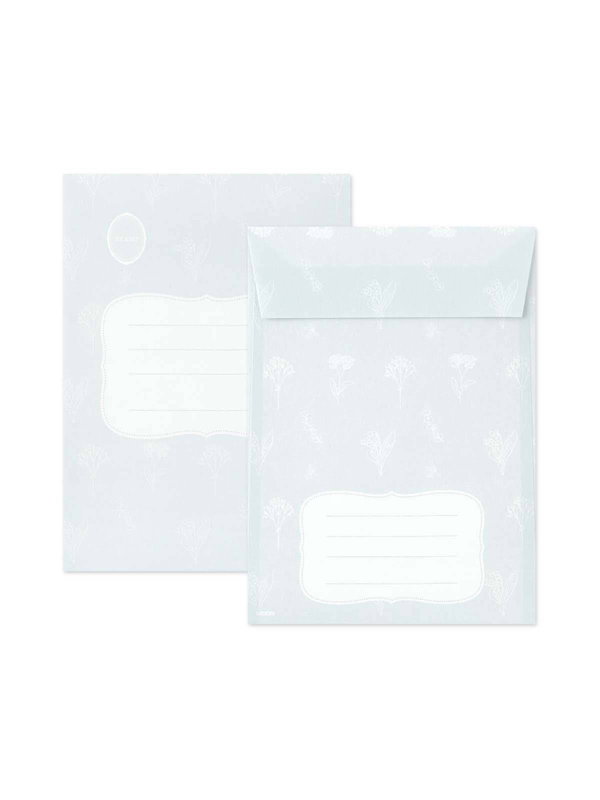 Midori bird collage letter writing set