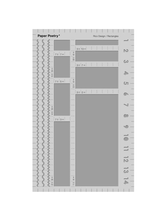 Bullet journal rectangle stencil