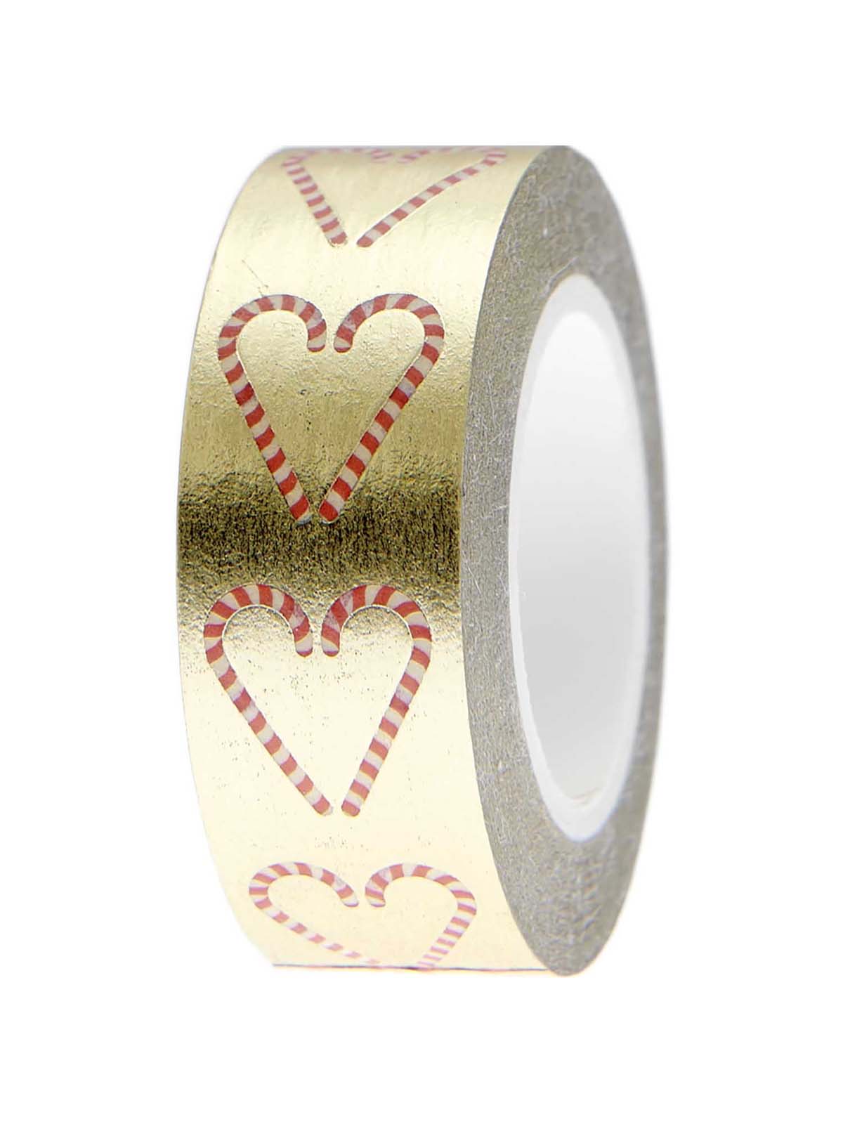 Gold candy cane washi tape