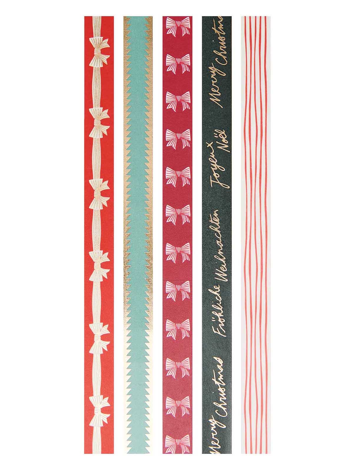 Christmas bows washi tape set