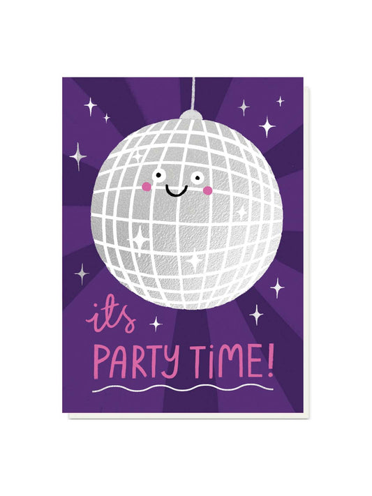 Disco ball birthday card