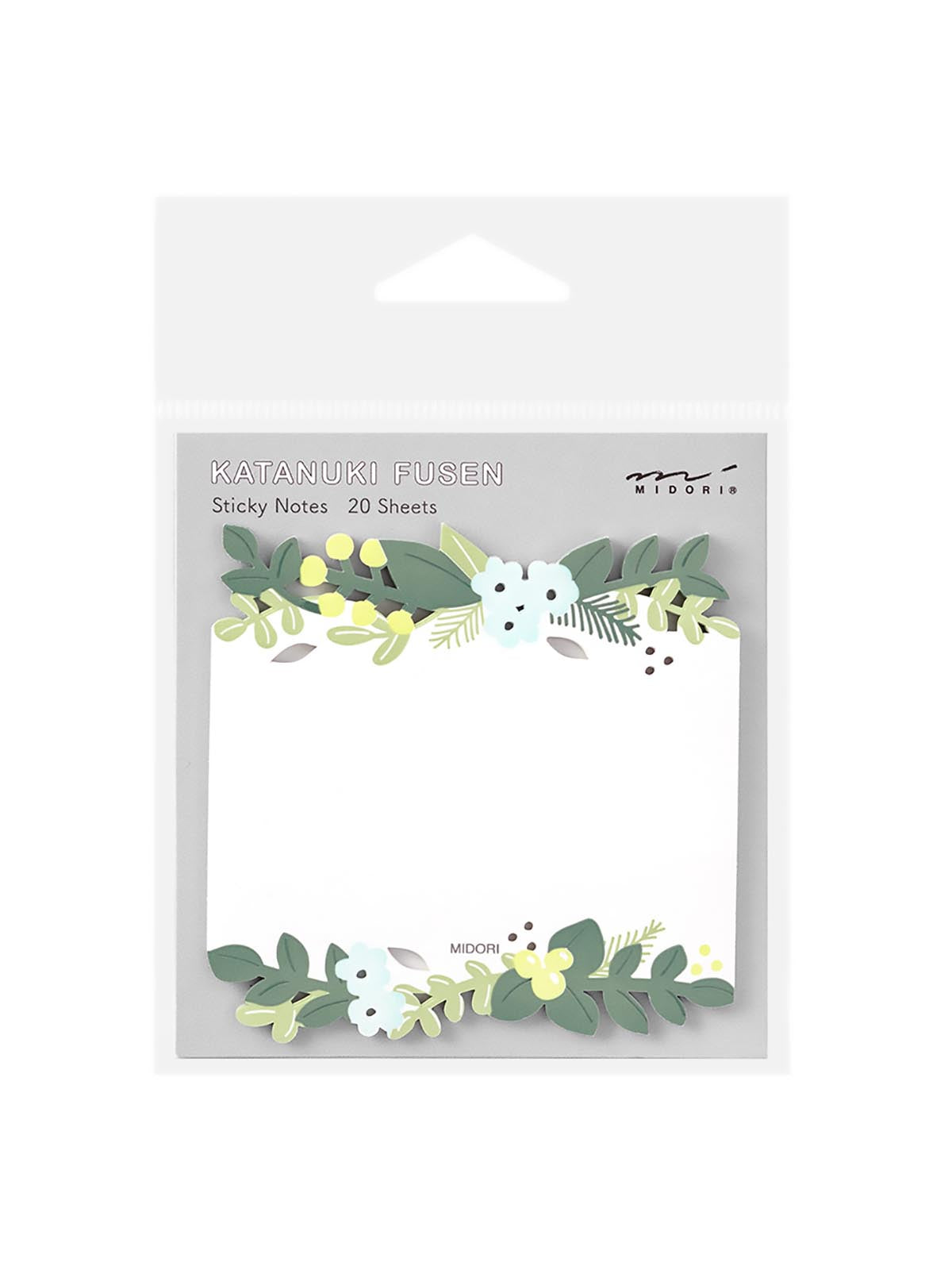 Midori die-cut leaves sticky notes