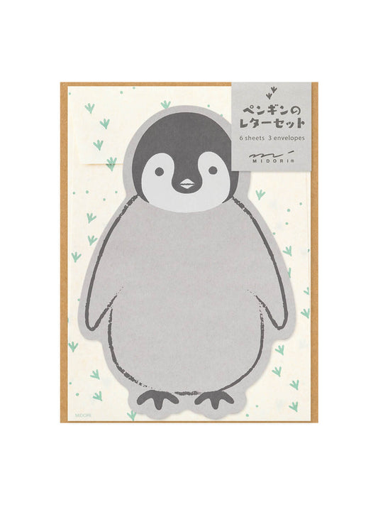 Midori penguin letter writing set