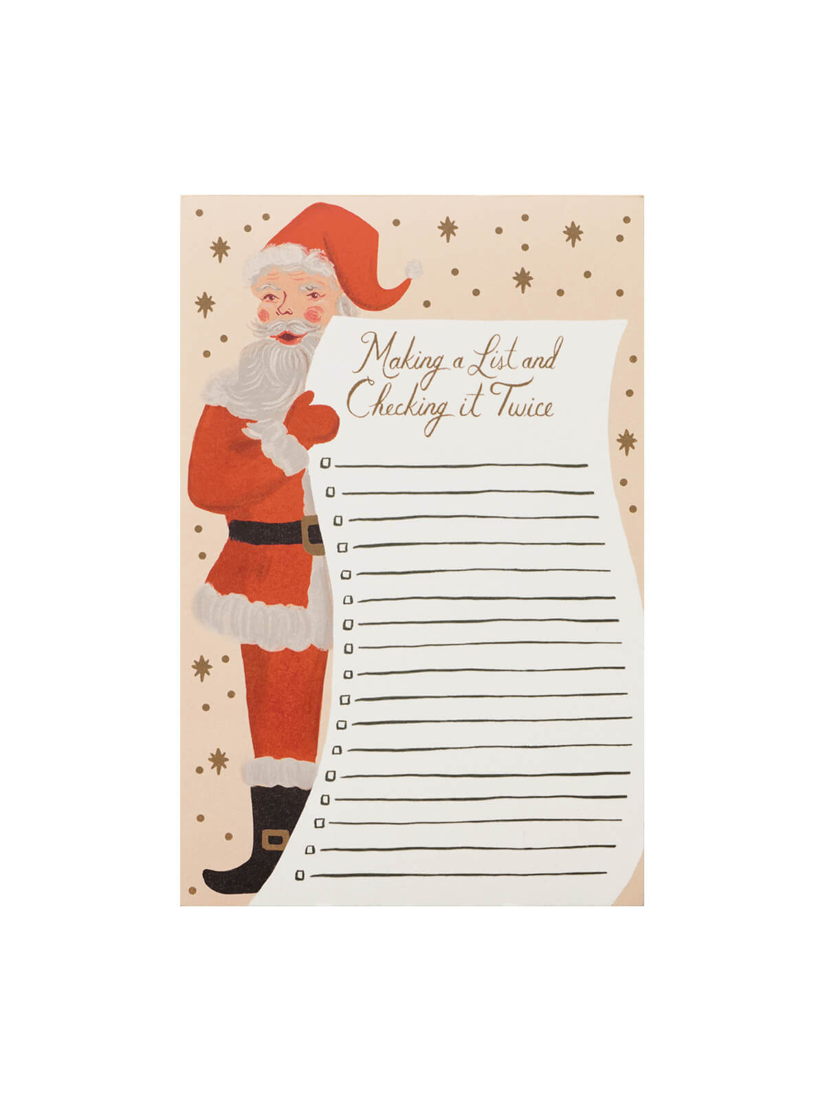 Rifle Paper Co Santa's list notepad