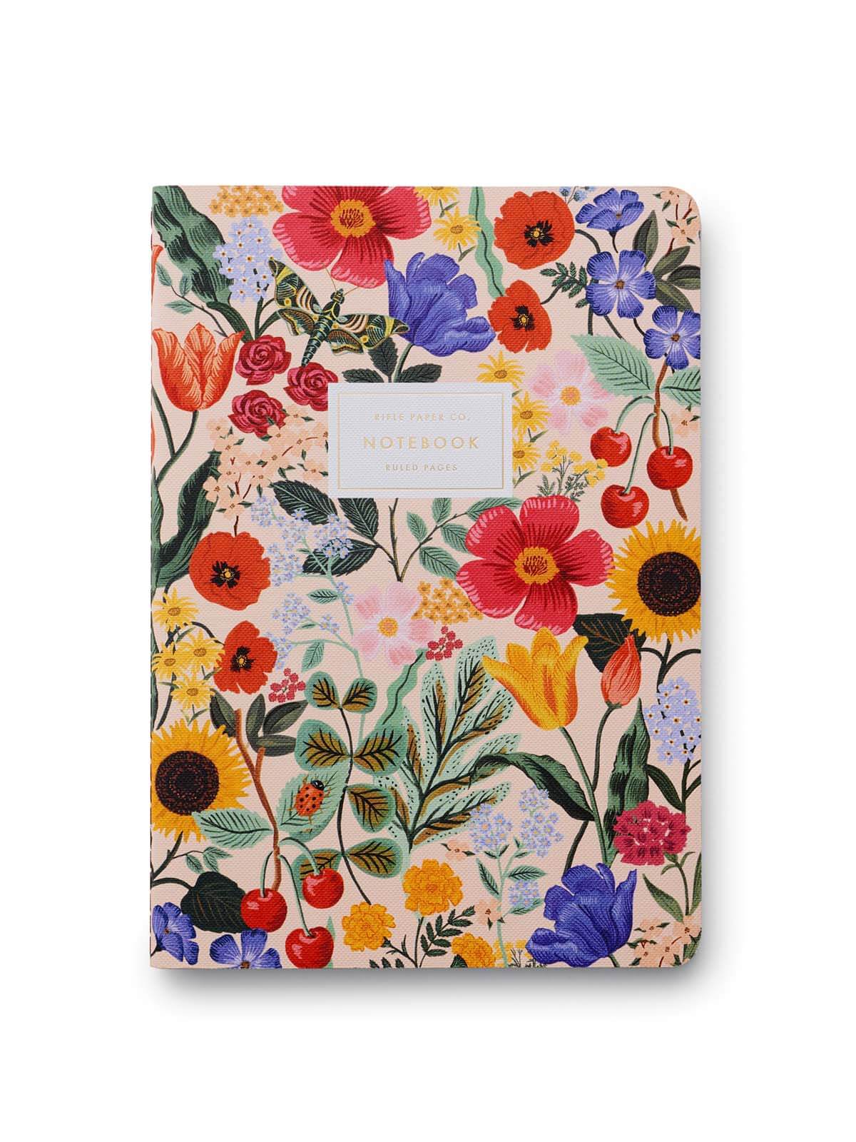 Rifle Paper Co Blossom stitched notebooks