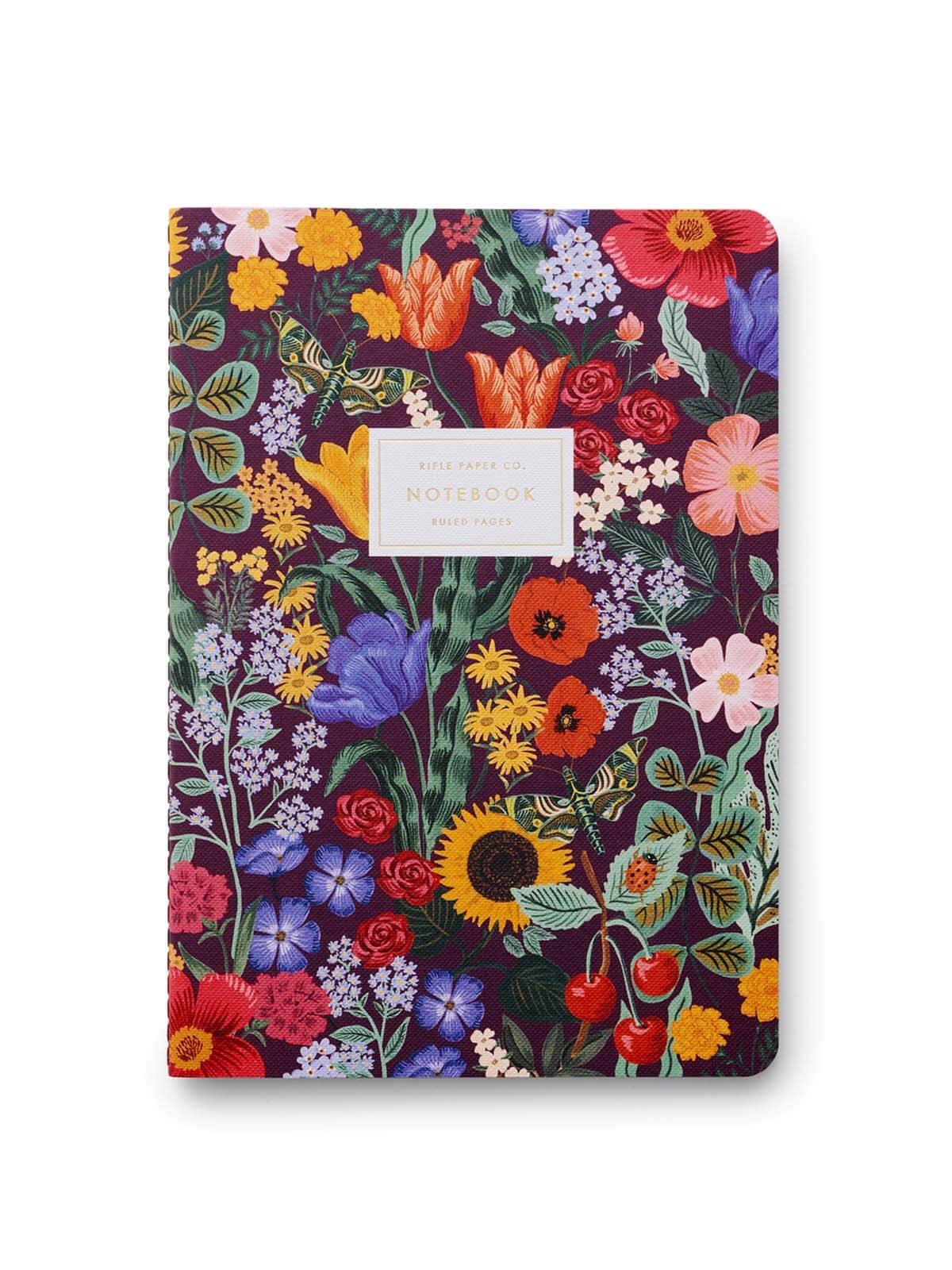 Rifle Paper Co Blossom stitched notebooks