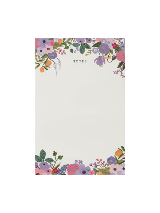 Rifle Paper Co garden party violet notepad