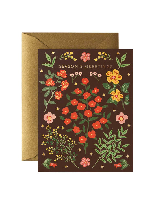 Rifle Paper Co Hawthorne Season's Greetings card set