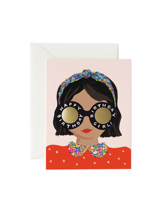 Rifle Paper Co headband birthday card