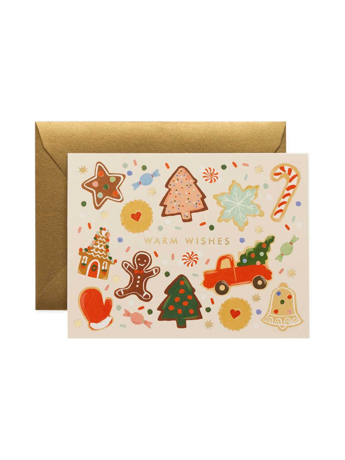 Rifle Paper Co holiday cookies card set