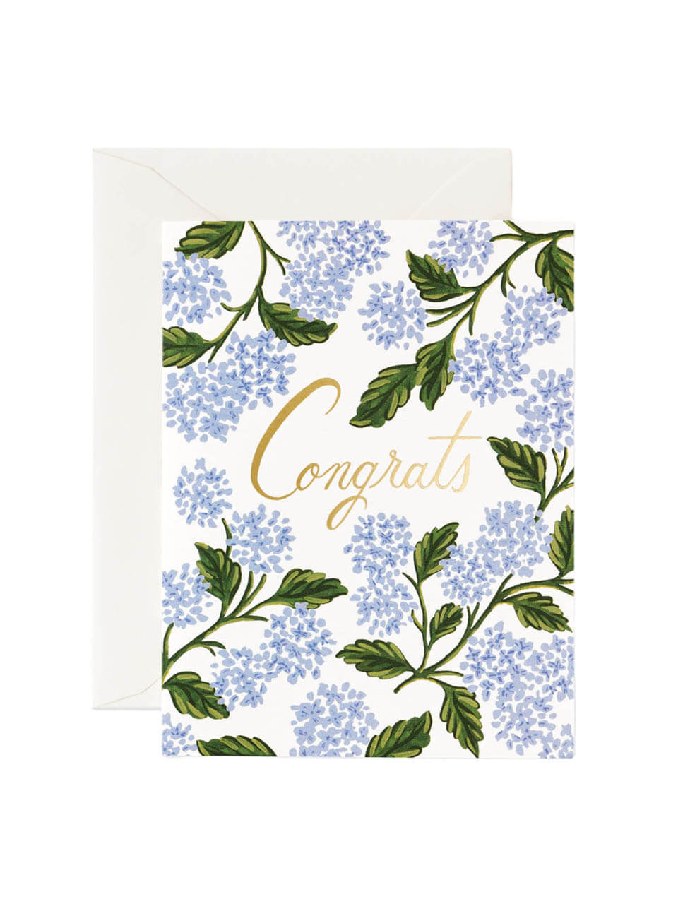 Rifle Paper Co hydrangea congrats card