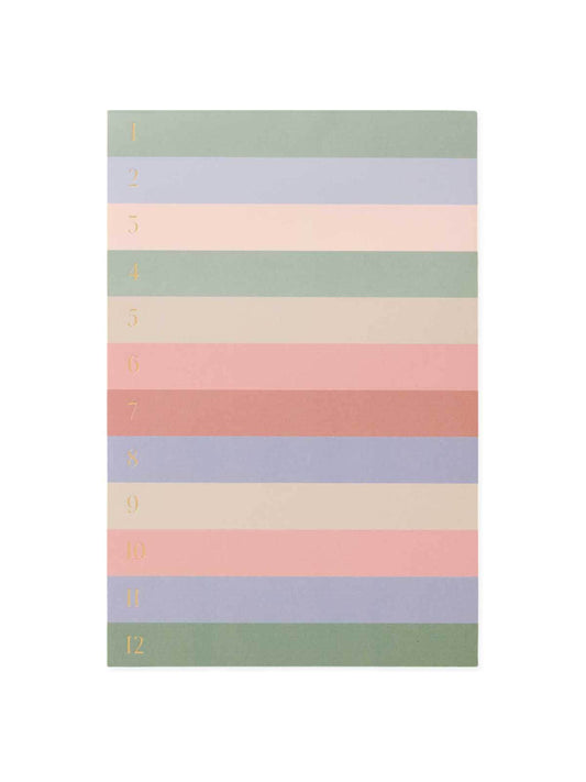 Rifle Paper Co muted number memo notepad