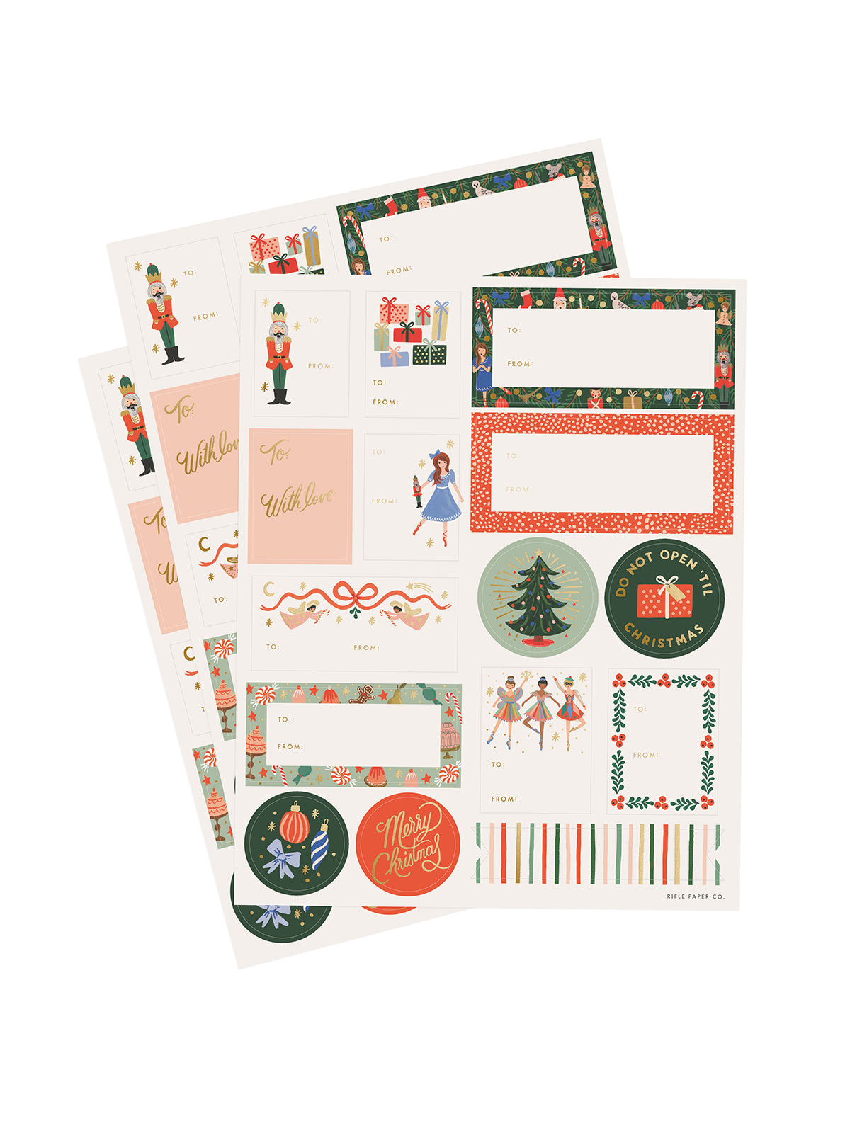 Rifle Paper Co nutcracker stickers