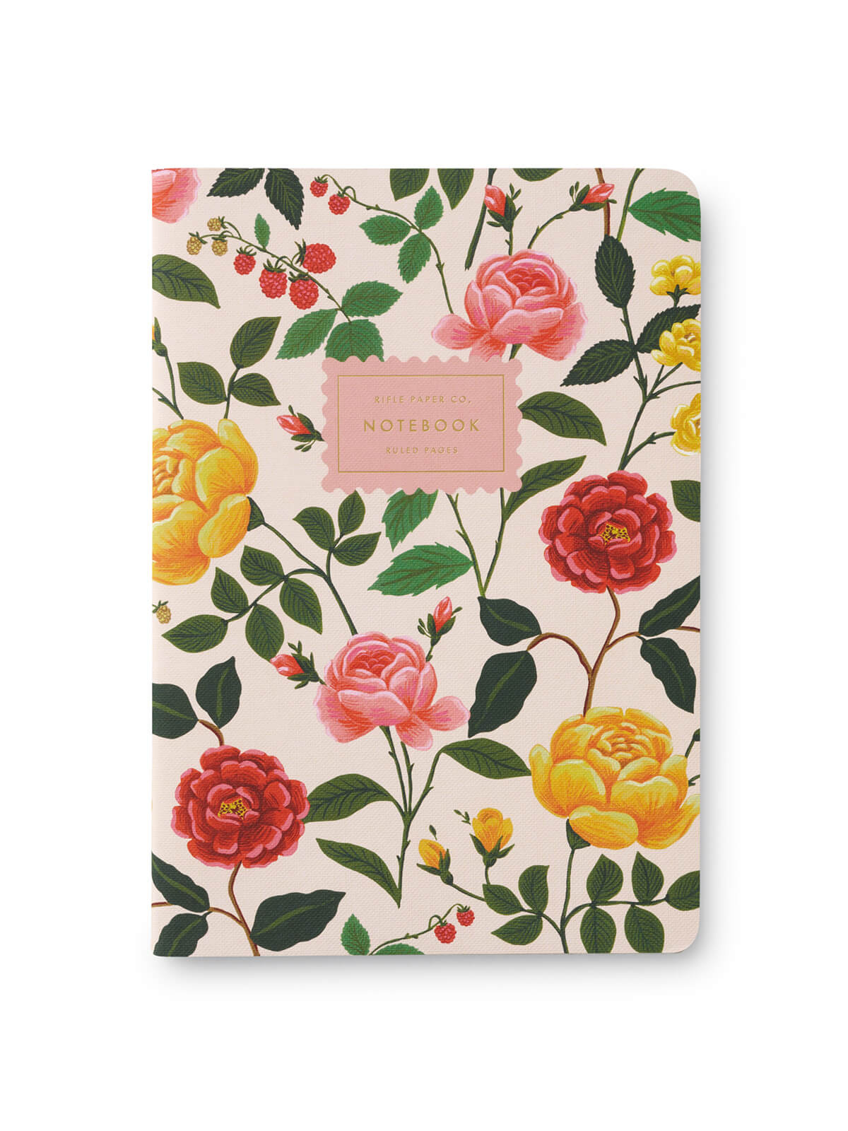 Rifle Paper Co Roses stitched notebooks